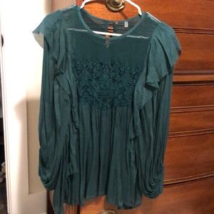Sheer blouse, free people, size S